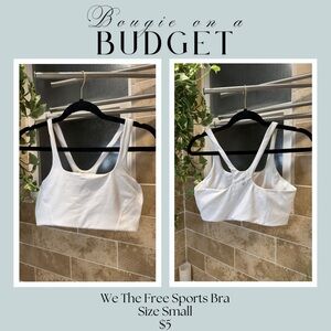We The Free White Sports Bra